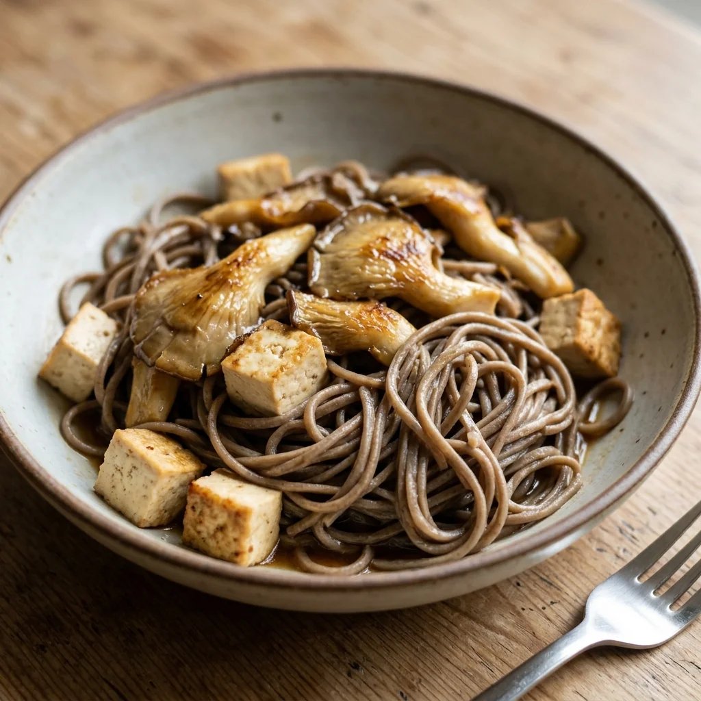 Ponzu Mushroom Soba