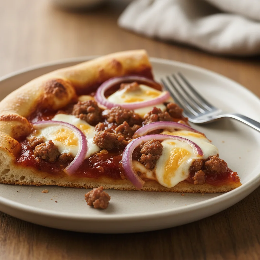BBQ Beef Onion Pizza