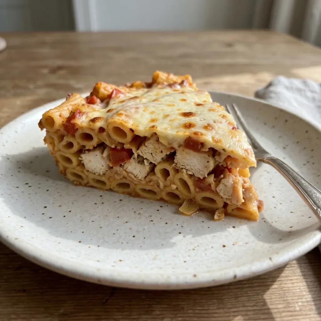 Chicken Tomato Butter Pasta Pie
