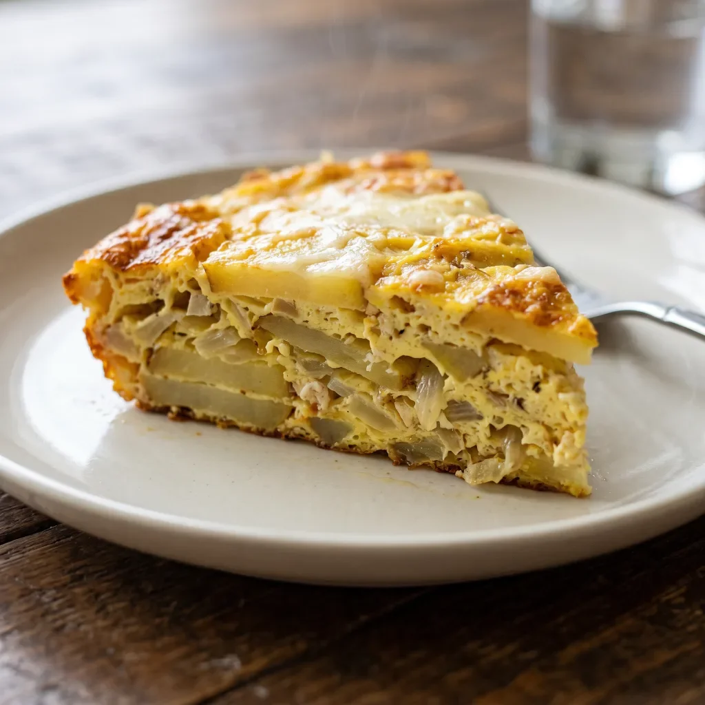 Golden Potato Egg Tortilla Stack