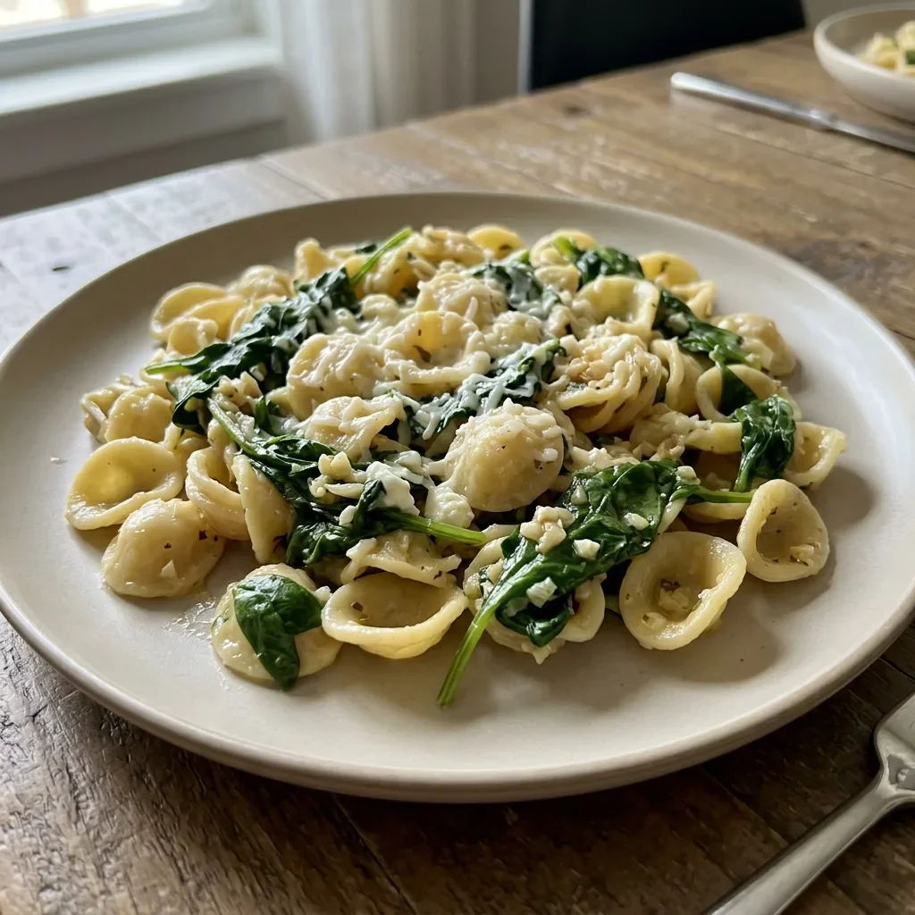 Spinach Goat Cheese Pasta