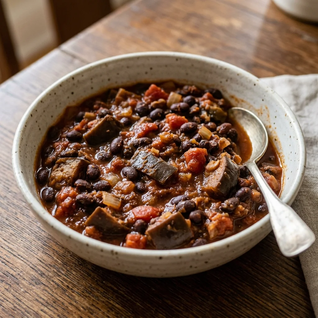 Black Bean Eggplant Chili Stew