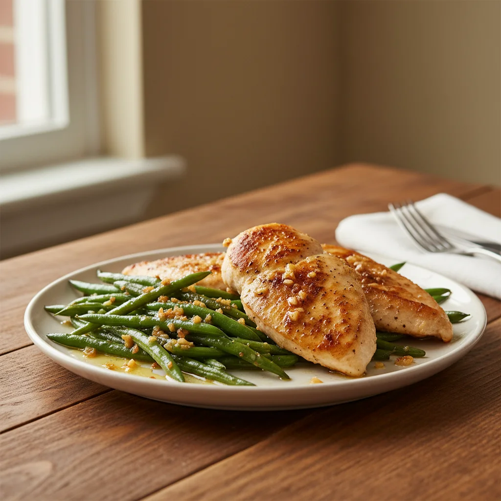 Garlic Butter Chicken with Green Beans
