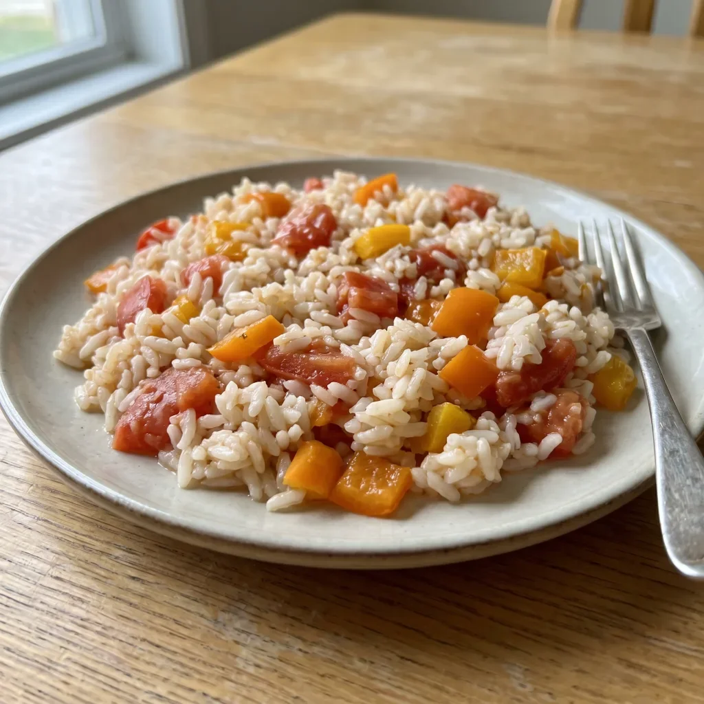 Bell Pepper Tomato Rice Salad